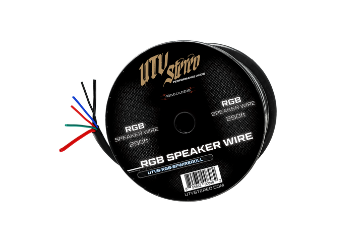 6 Conductor RGB Speaker Wire - 50' | UTVS-RGB-SPWIRE-50