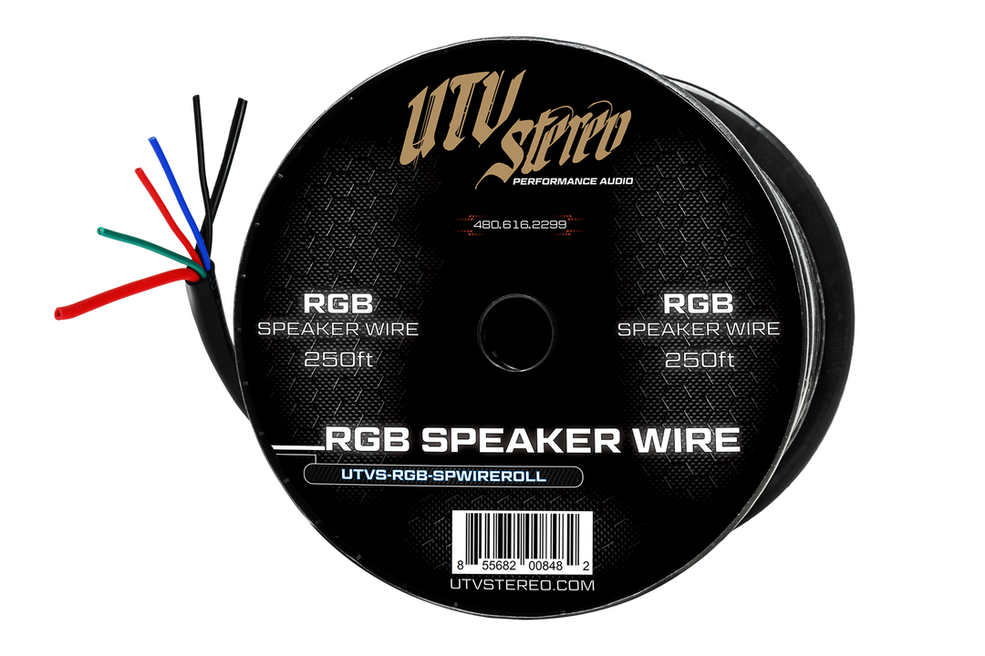 6 Conductor RGB Speaker Wire - 50' | UTVS-RGB-SPWIRE-50