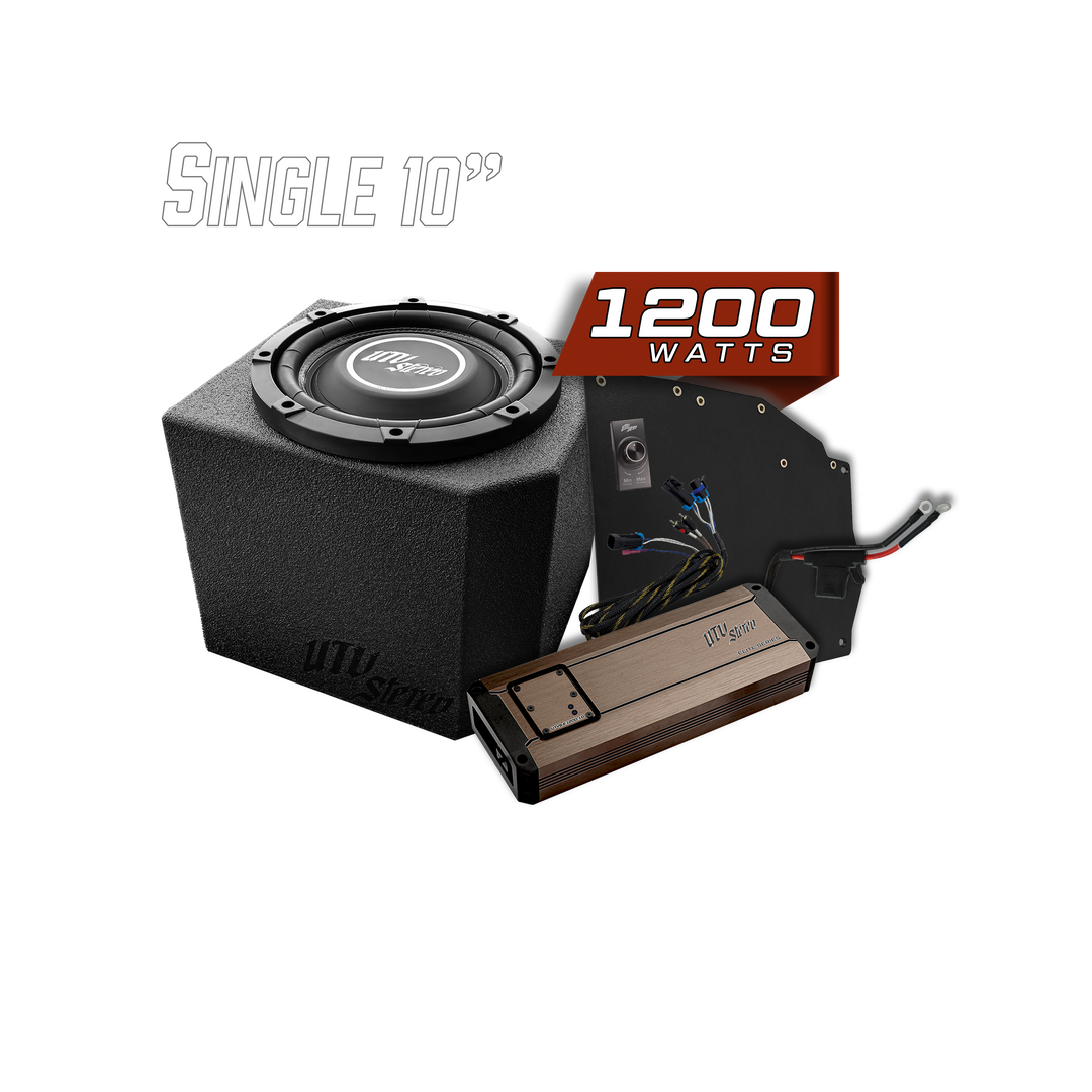 Polaris® Ranger 1200W Single 10" Subwoofer Kit | UTVS-RNG-SUB-1200-1