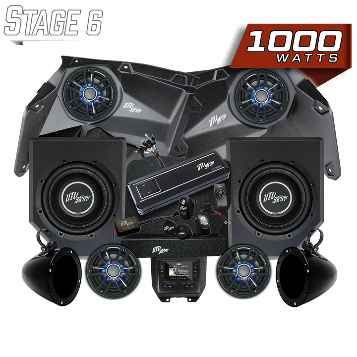 Can-Am® X3 Signature Series Stage 6 Stereo Kit |  UTVS-X3-S6-S