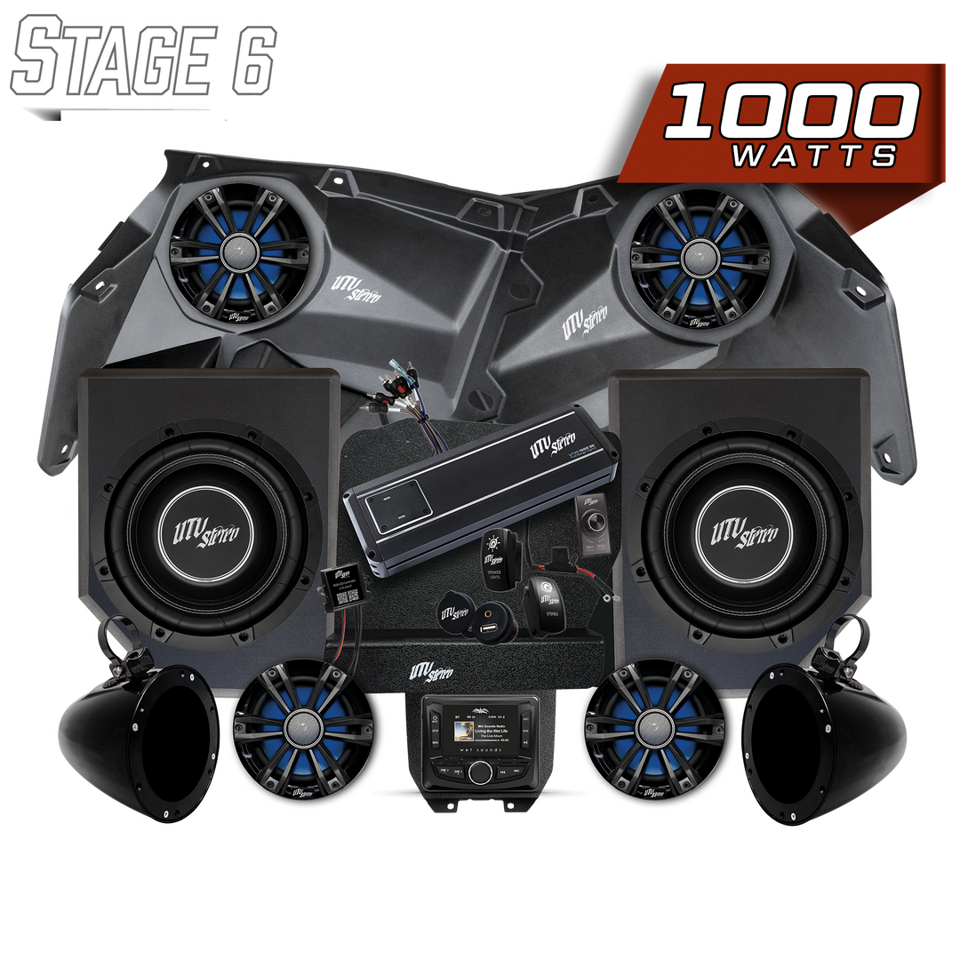 Can-Am® X3 Signature Series Stage 6 Stereo Kit |  UTVS-X3-S6-S