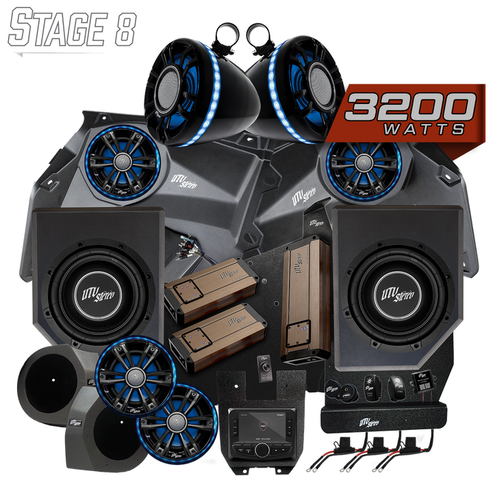 Can-Am® X3 Elite Series Stage 8 Stereo Kit | UTVS-X3-S8-E