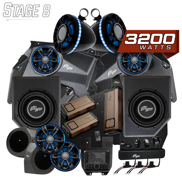Can-Am® X3 Elite Series Stage 8 Stereo Kit | UTVS-X3-S8-E