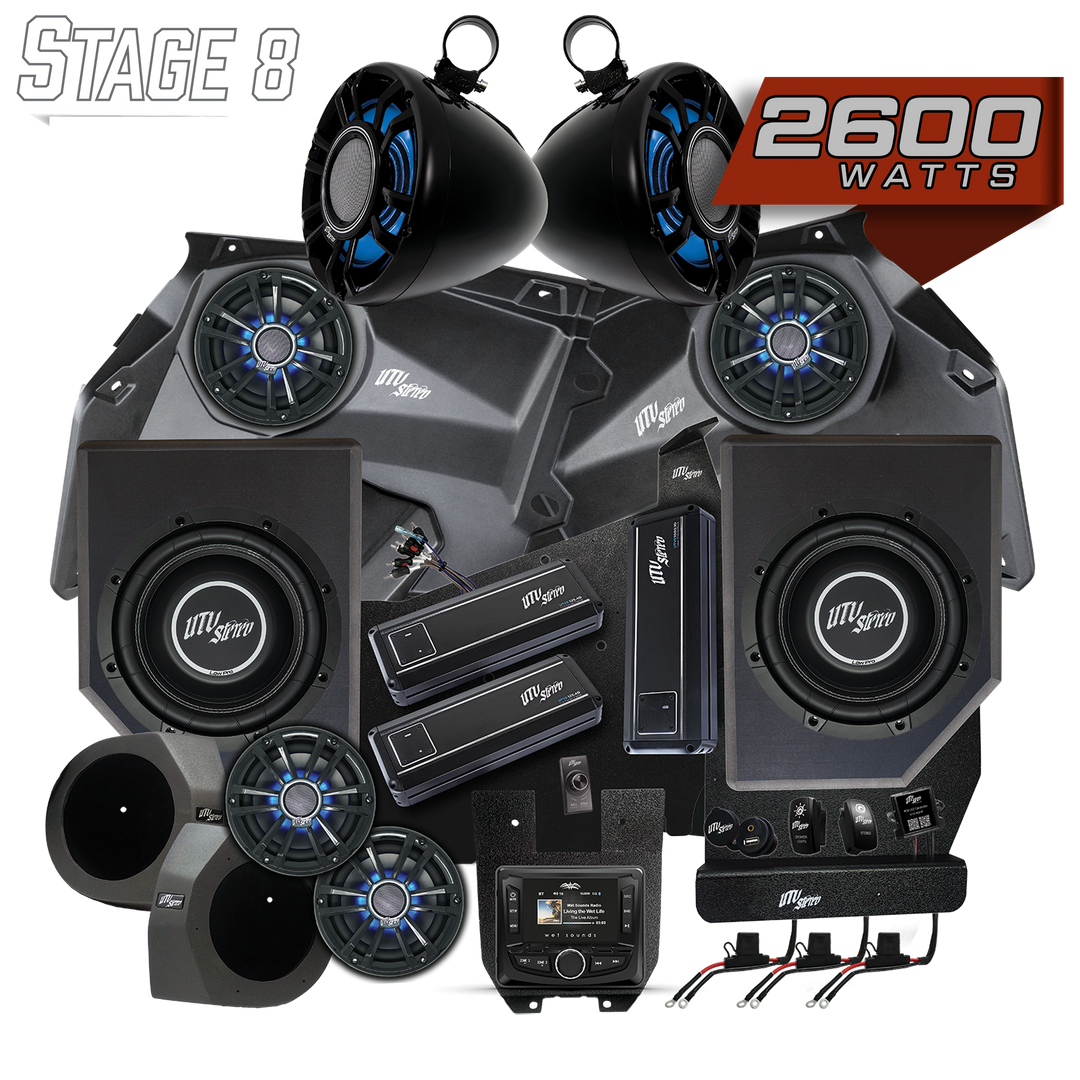 Can-Am® X3 Signature Series Stage 8 Stereo Kit | UTVS-X3-S8-S