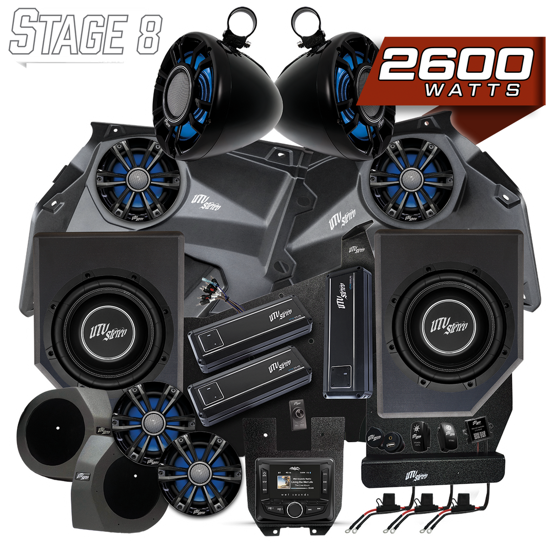 Can-Am® X3 Signature Series Stage 8 Stereo Kit | UTVS-X3-S8-S