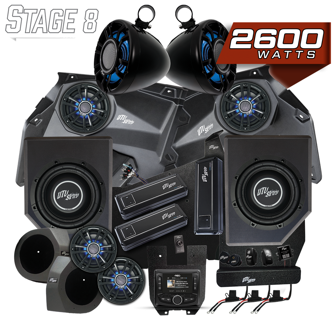 Can-Am® X3 Signature Series Stage 8 Stereo Kit | UTVS-X3-S8-S
