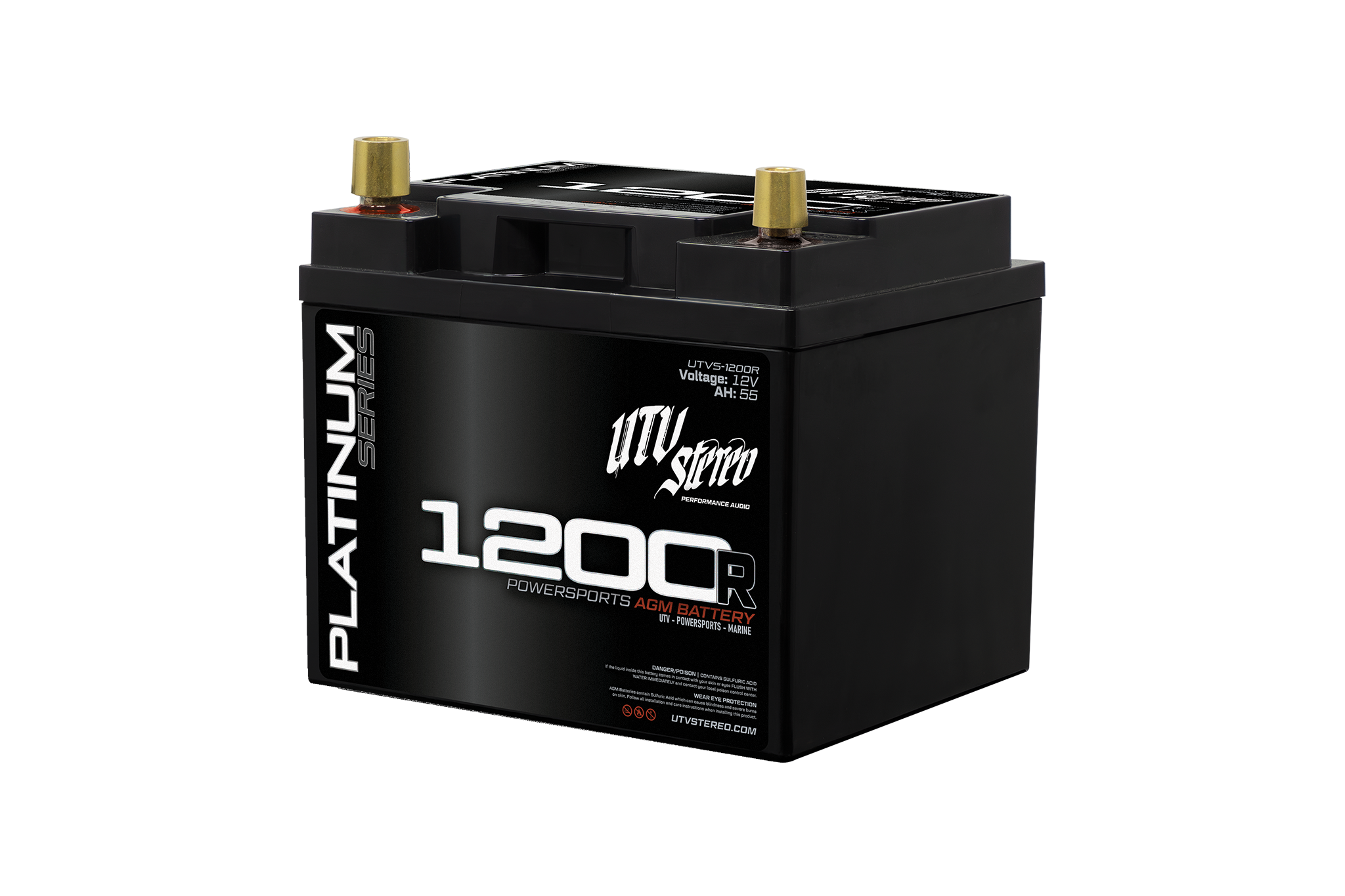 Platinum Series AGM 1200R (REVERSE POLARITY) Battery | UTV Stereo