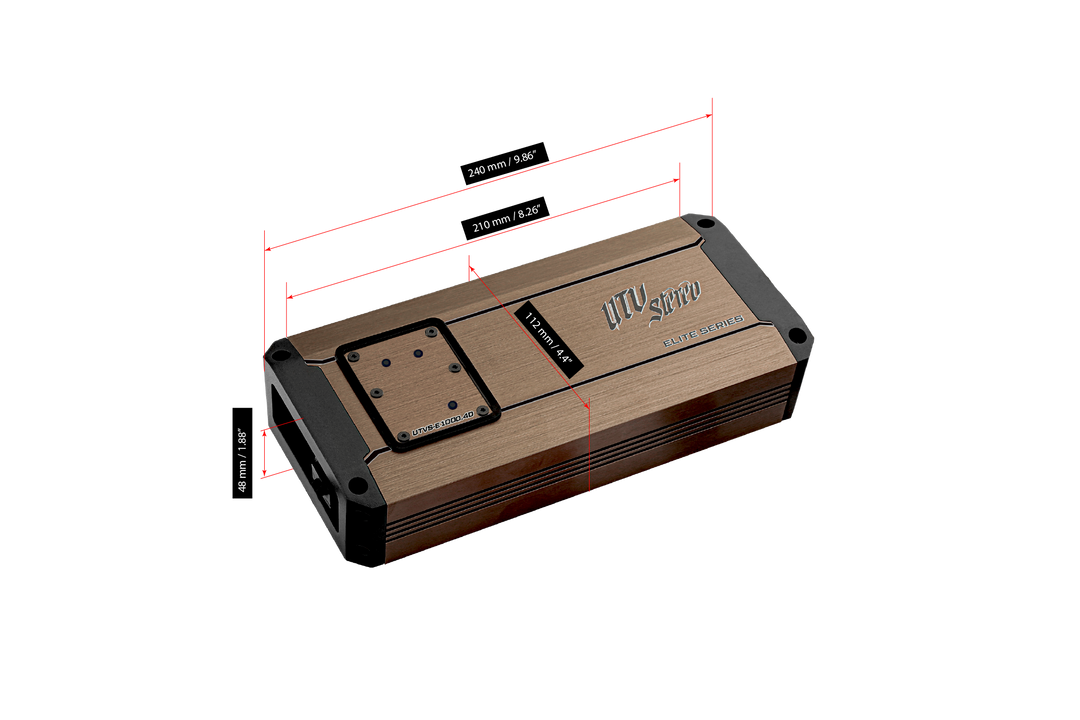 Elite Series 1000W 4-Channel Amplifier | UTVS-E1000.4D
