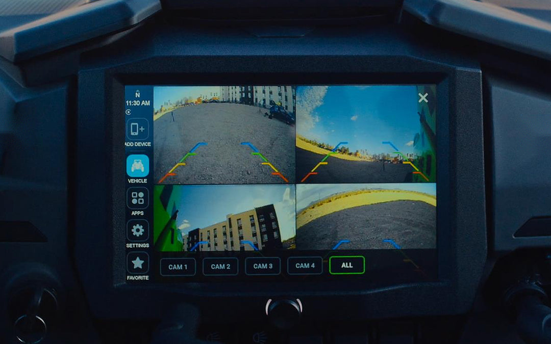 HORIZON XTR four camera split screen view