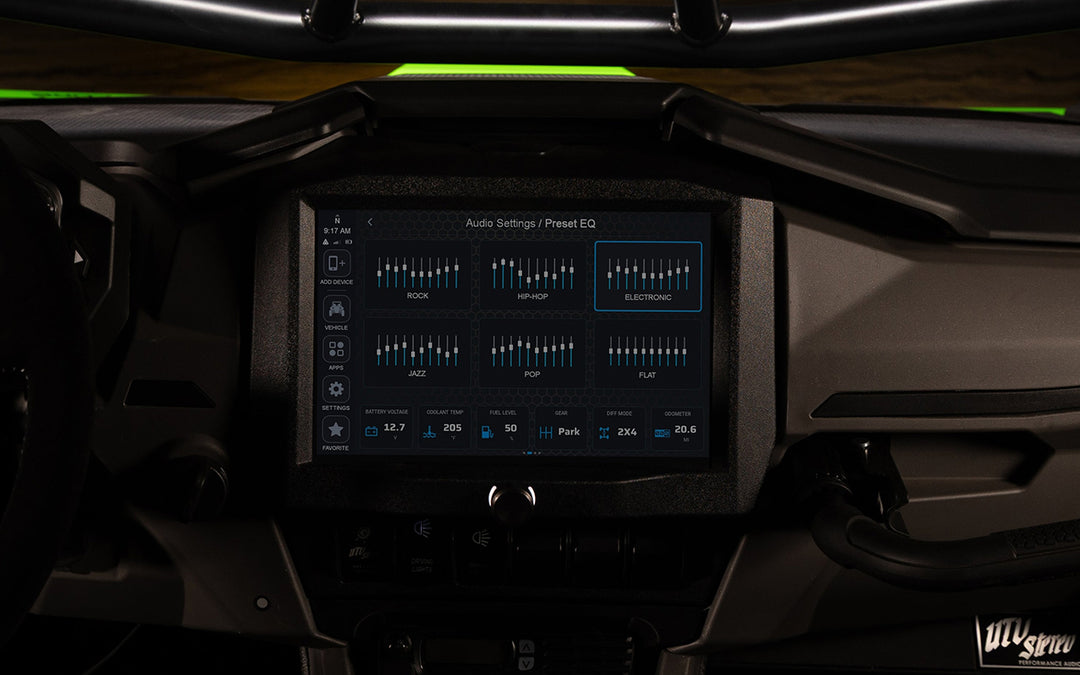 HORIZON XTR 15 band equalizer screen