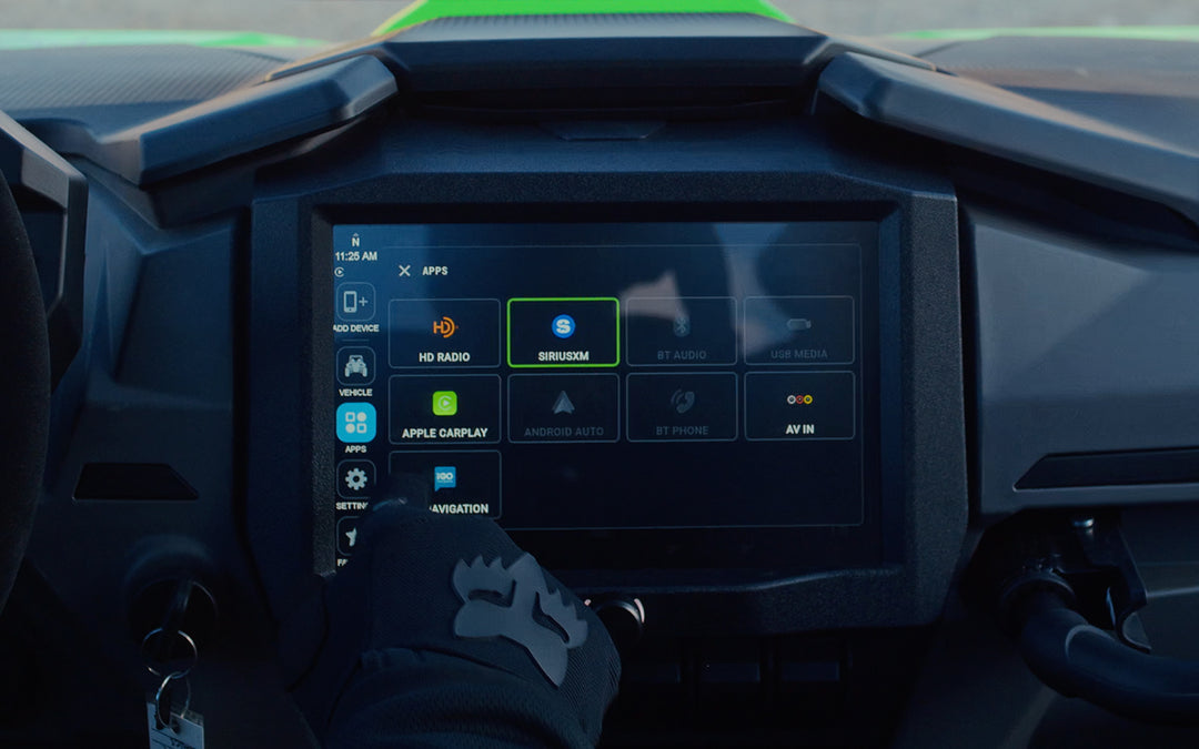 HORIZON XTR home screen with HD Radio and SiriusXM