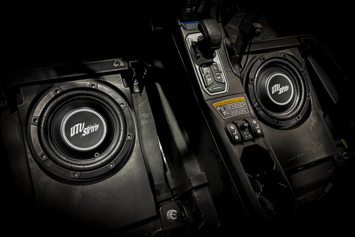 Can-Am® Maverick R 10" Front Driver Subwoofer Enclosure (4-SEAT MODELS) – Unloaded | UTVS-R-ENC-DRIVER-4F