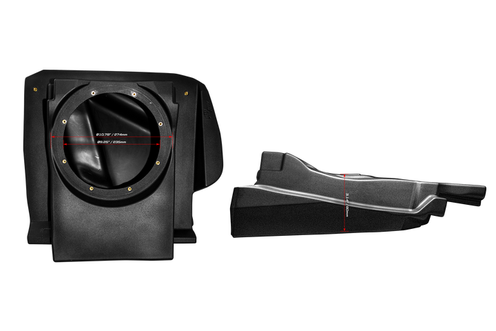 Can-Am® Maverick R 10" Front Passenger Subwoofer Enclosure (4-SEAT MODELS) – Unloaded | UTVS-R-ENC-PASS-4F