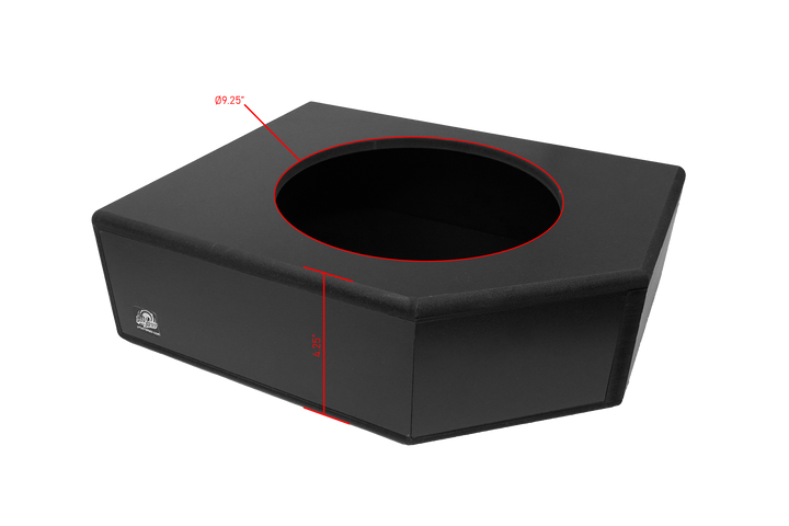Can-Am® X3 Low Profile Front Driver Side 10” Sub Box Enclosure – Unloaded | UTVS-X3-ENC-LP-FDRIVER