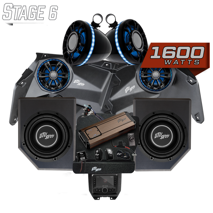 Can-Am® X3 Elite Series Stage 6 Stereo Kit | UTVS-X3-S6-E