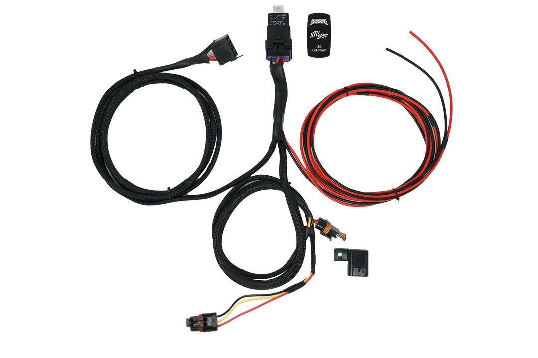 RZR® Pro Series High Current Harness + Rocker Switch & Pulse Bar Plug | UTVS-PRO-HRN-HC-RKR