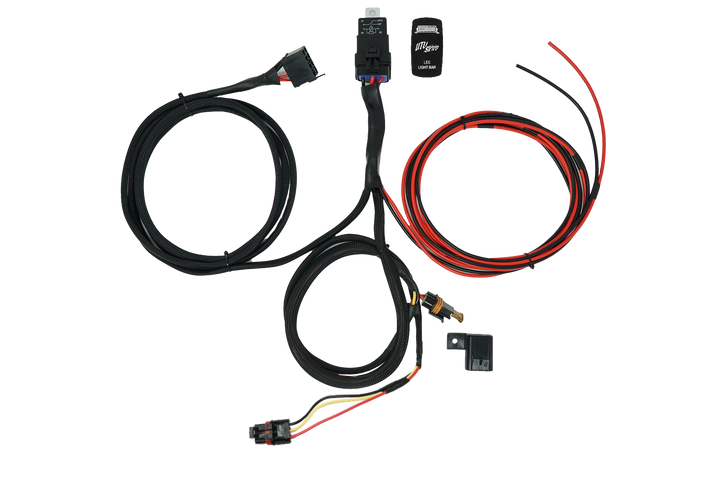 RZR® Pro Series High Current Harness + Rocker Switch & Pulse Bar Plug | UTVS-PRO-HRN-HC-RKR
